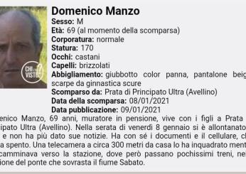 Chi è Domenico Manzo, il 71enne scomparso a Prata Principato Ultra …