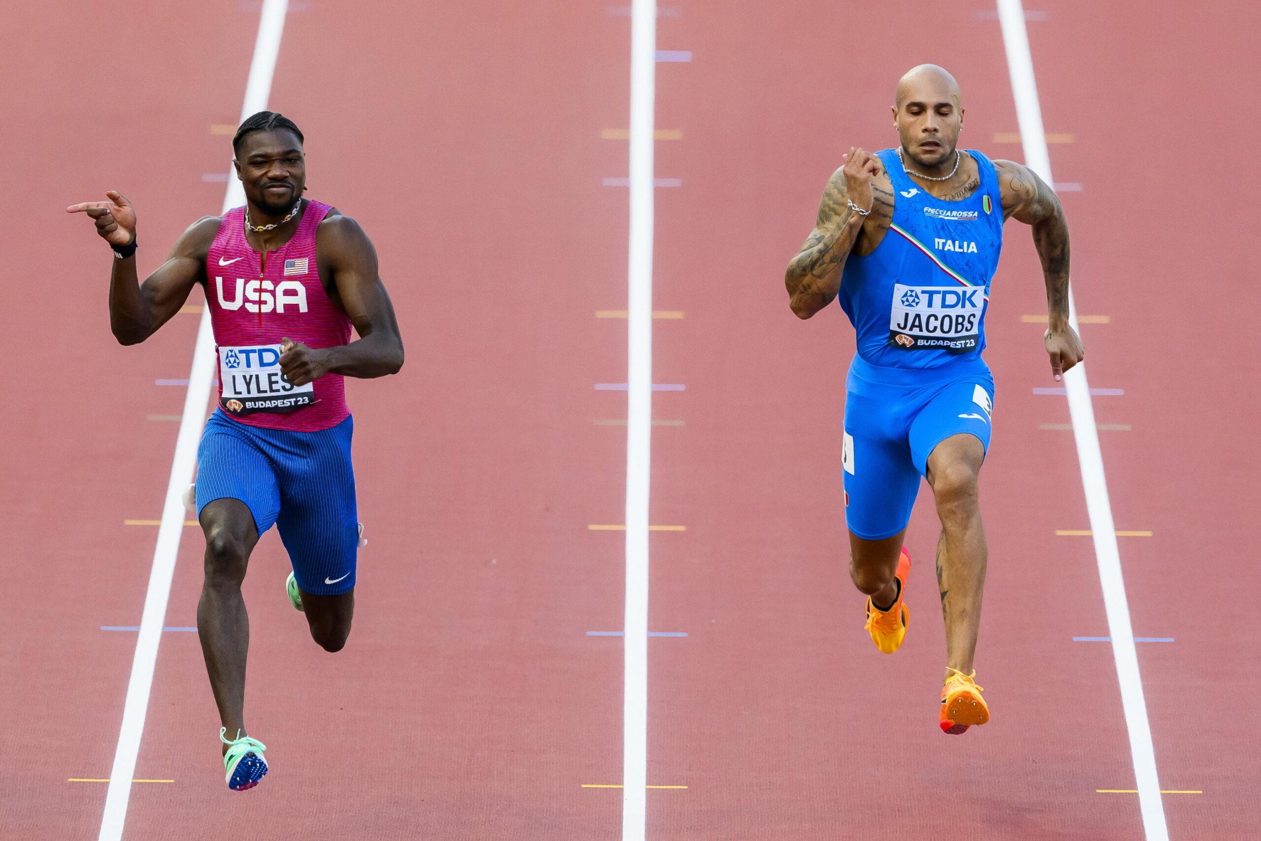 Mondiali di atletica Budapest 2023: Jacobs fuori in semifinale, il più veloce è Lyles. “Aspettatemi in staffetta”