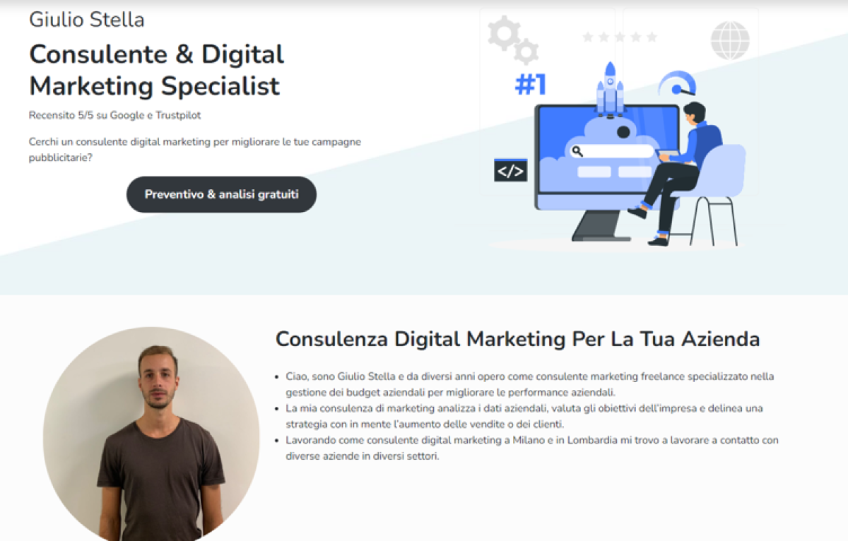 Consulente di Marketing Online presso Gstarseo.it Dietro le quinte del digital marketing