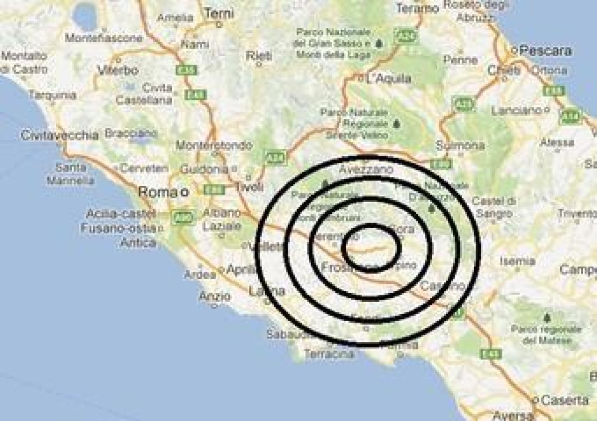 Frosinone, scossa di terremoto di magnitudo 3.2 a Posta Fibreno