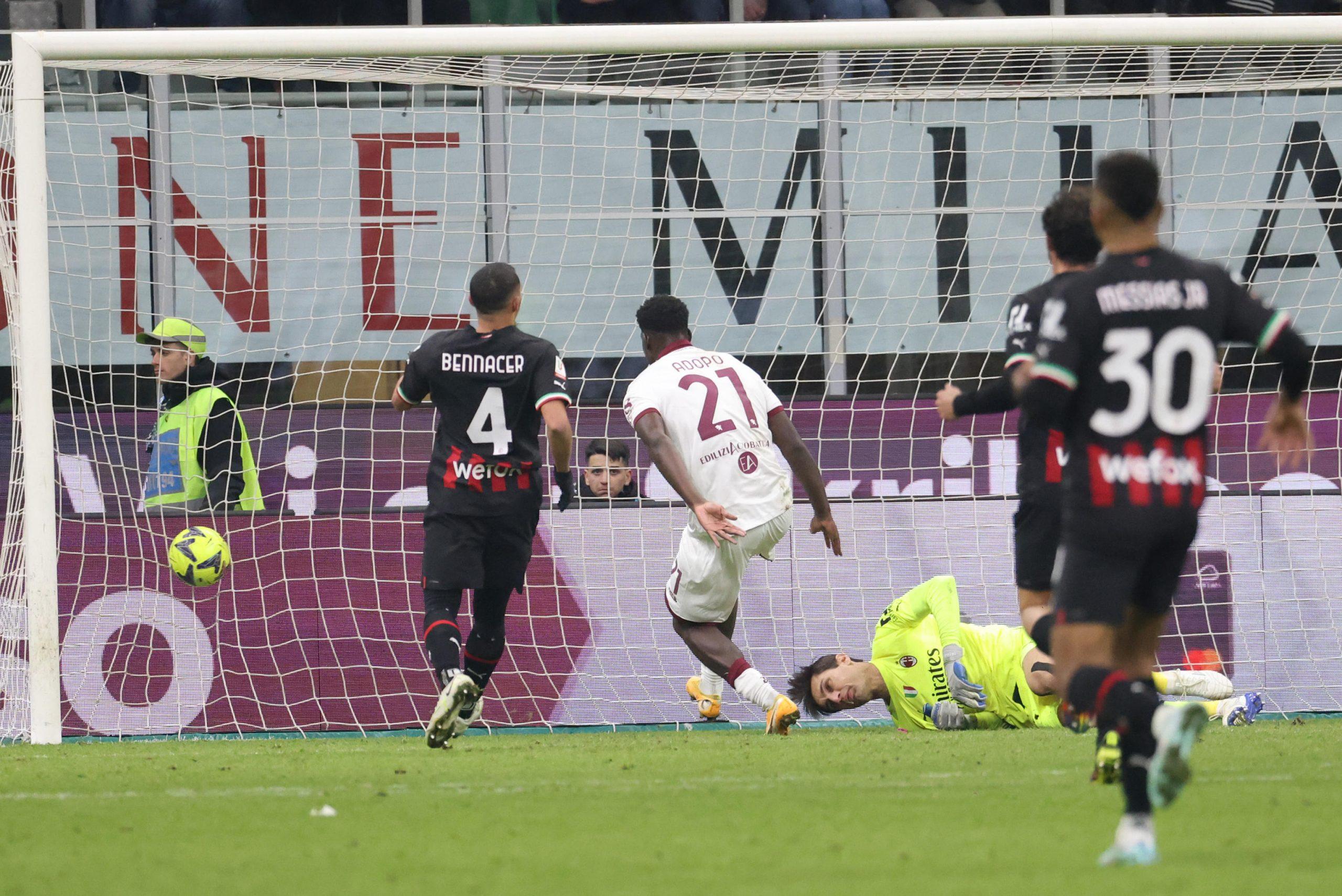 Milan-Torino 0-1 dts, rossoneri eliminati agli ottavi, passano i granata grazie ad Adopo