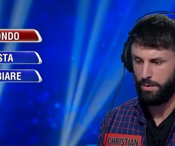 L’Eredità, dopo 25 puntate Christian Giordano viene eliminato: quanto ha vinto in totale