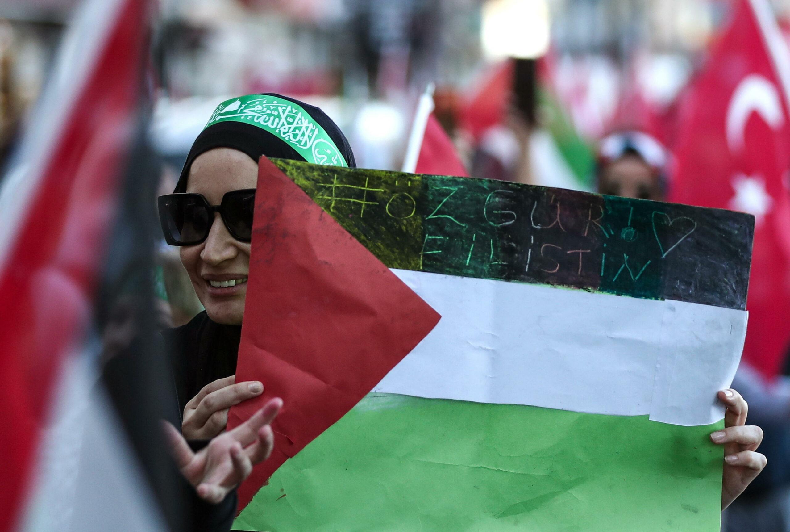 Istanbul manifestazione Palestina