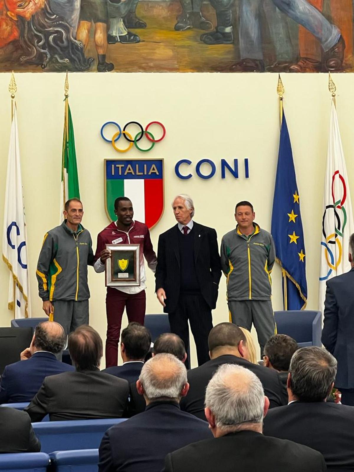 Atletica, Diaz premiato dal Presidente Malagò