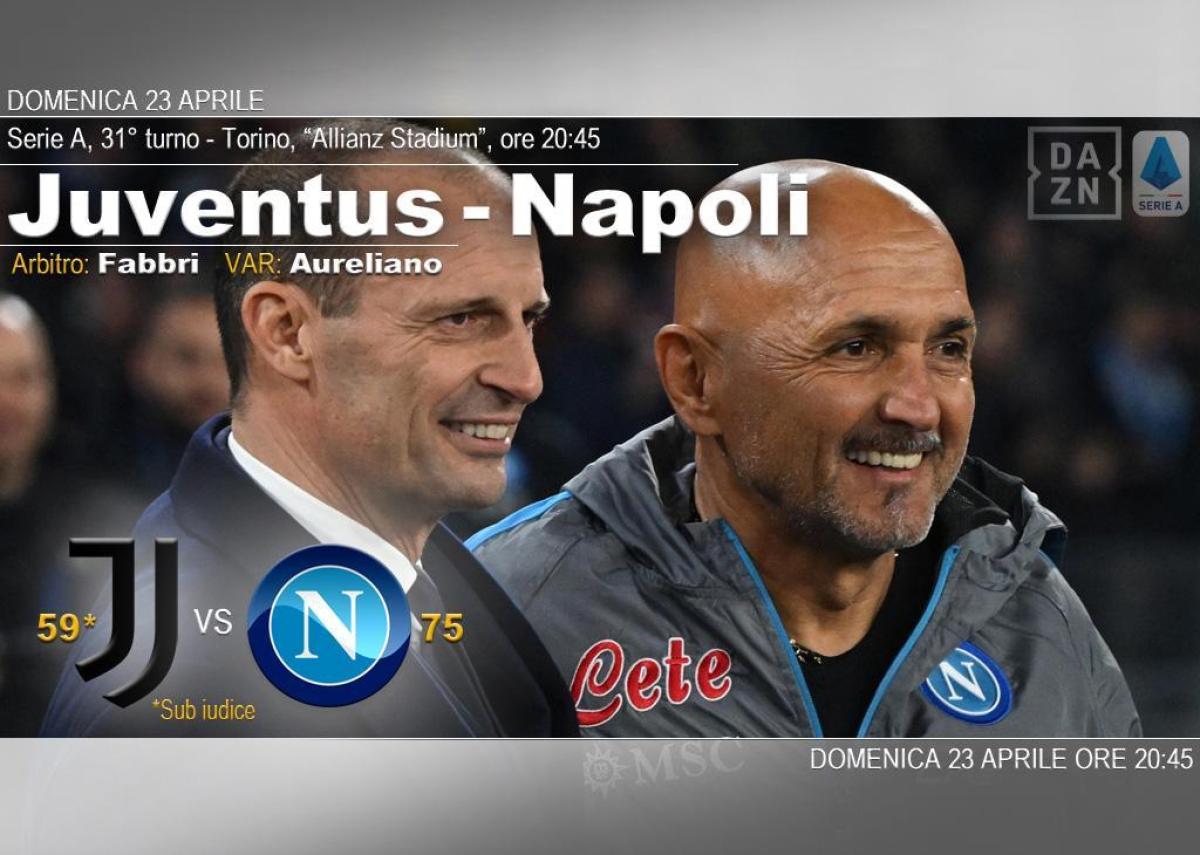 Il big match della 31^ di A è Juventus-Napoli: ecco dove vederla