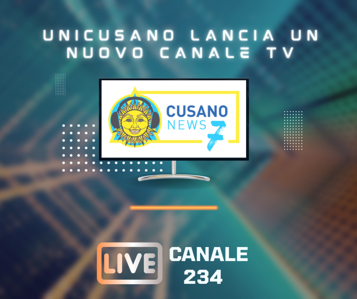 Unicusano raddoppia in TV, arriva Cusano News 7 sul canale 234