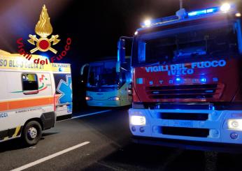 Firenze, incendio sull’A1: camion in fiamme, traffico in tilt