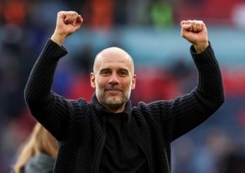 Manchester City, Guardiola show e record: è il primo a vincere 4 campionati di fila in Premier ma poi annuncia il probabile addio