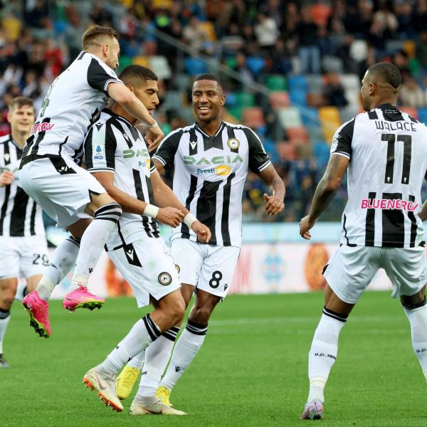 Udinese, maglia celebrativa contro la Lazio per la campagna A+LOVE promossa dalla Lega Calcio