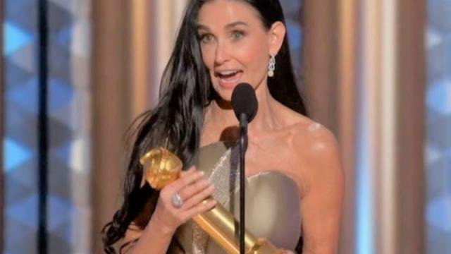 Demi Moore fa una confessione sconvolgente durante il discorso di accettazione del Golden Globe