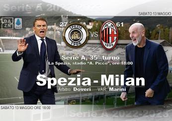 Serie A, il Milan per la 35^ è ospite dello Spezia: chi fa vedere la gara del Picco?