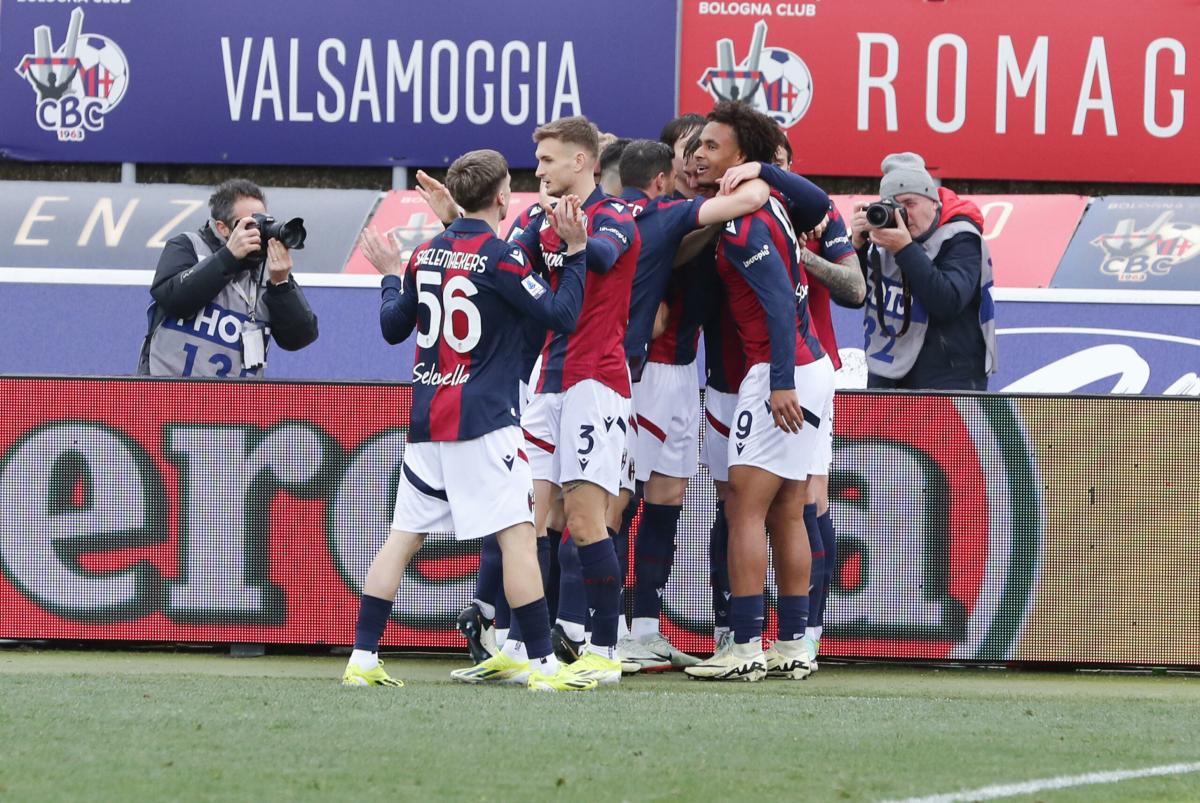 Bologna-Lecce 4-0, rossoblù in zona Champions. Pari tra Monza e Verona