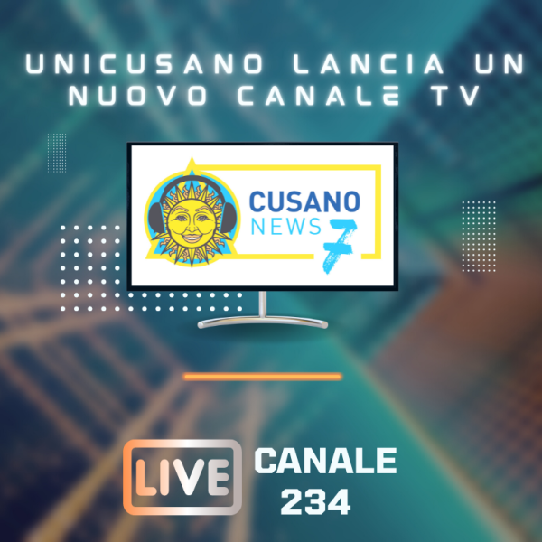 Unicusano raddoppia in TV, arriva Cusano News 7 sul canale 234