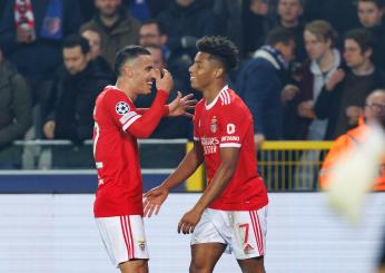 Club Brugge Benfica 0-2, Joao Mario e Neres regalano l’andata ai portoghesi