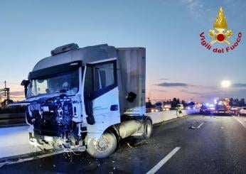 Autostrada A1, incidente del 12 ottobre 2023: tir sbanda e finisce contromano