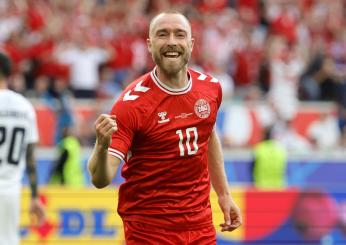 Euro 2024, il ritorno di Eriksen dopo il malore: un gol con la Danimarca che chiude un cerchio