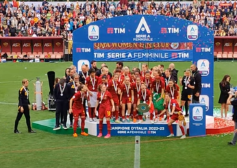 Serie A femminile 23/24: la Roma è campione d’Italia per la seconda volta consecutiva