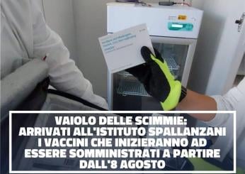 Vaiolo delle Scimmie, al via oggi le vaccinazioni allo Spallanzani …