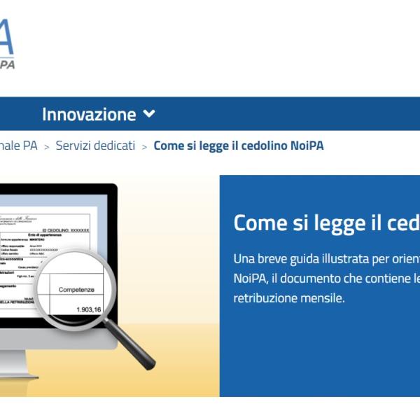 Come si legge il cedolino NoiPA: online la guida illustrata