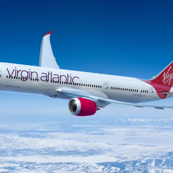 Carburante sostenibile per l’aviazione, il volo transatlantico della Virgin Airways