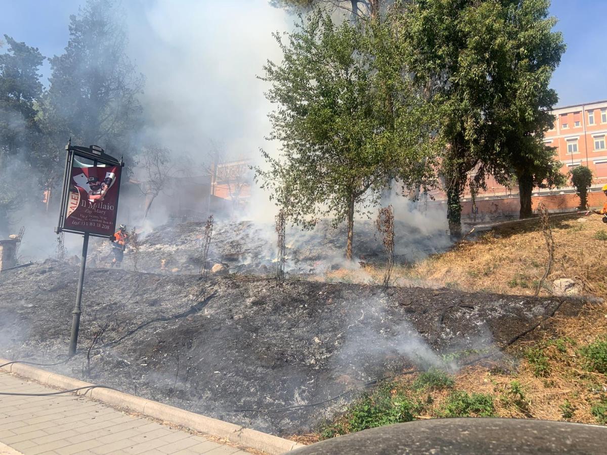 Caos di fuoco a Roma, scoppiato un incendio vicino a una scuola a Casalotti: fumo nero e bimbi evacuati da un campo estivo | VIDEO e FOTO