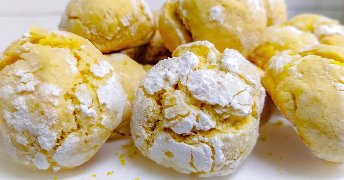 Una pausa dolce: i biscotti al limone con cuore morbido