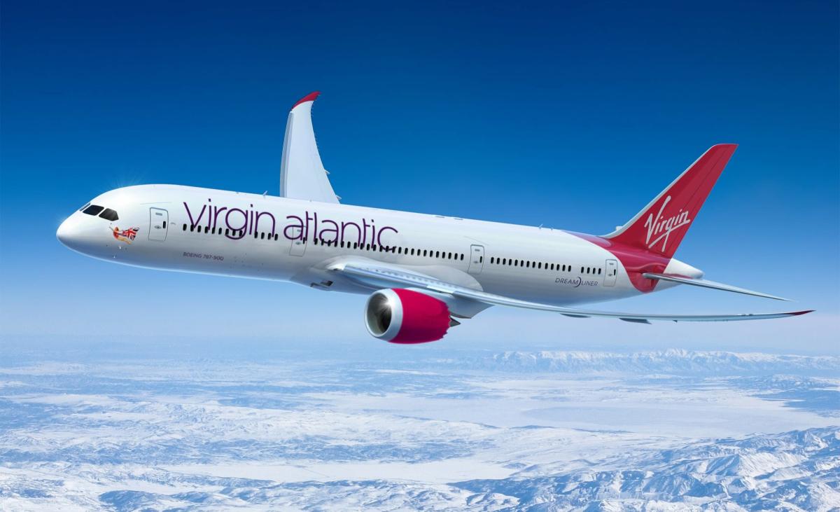 Carburante sostenibile per l’aviazione, il volo transatlantico della Virgin Airways