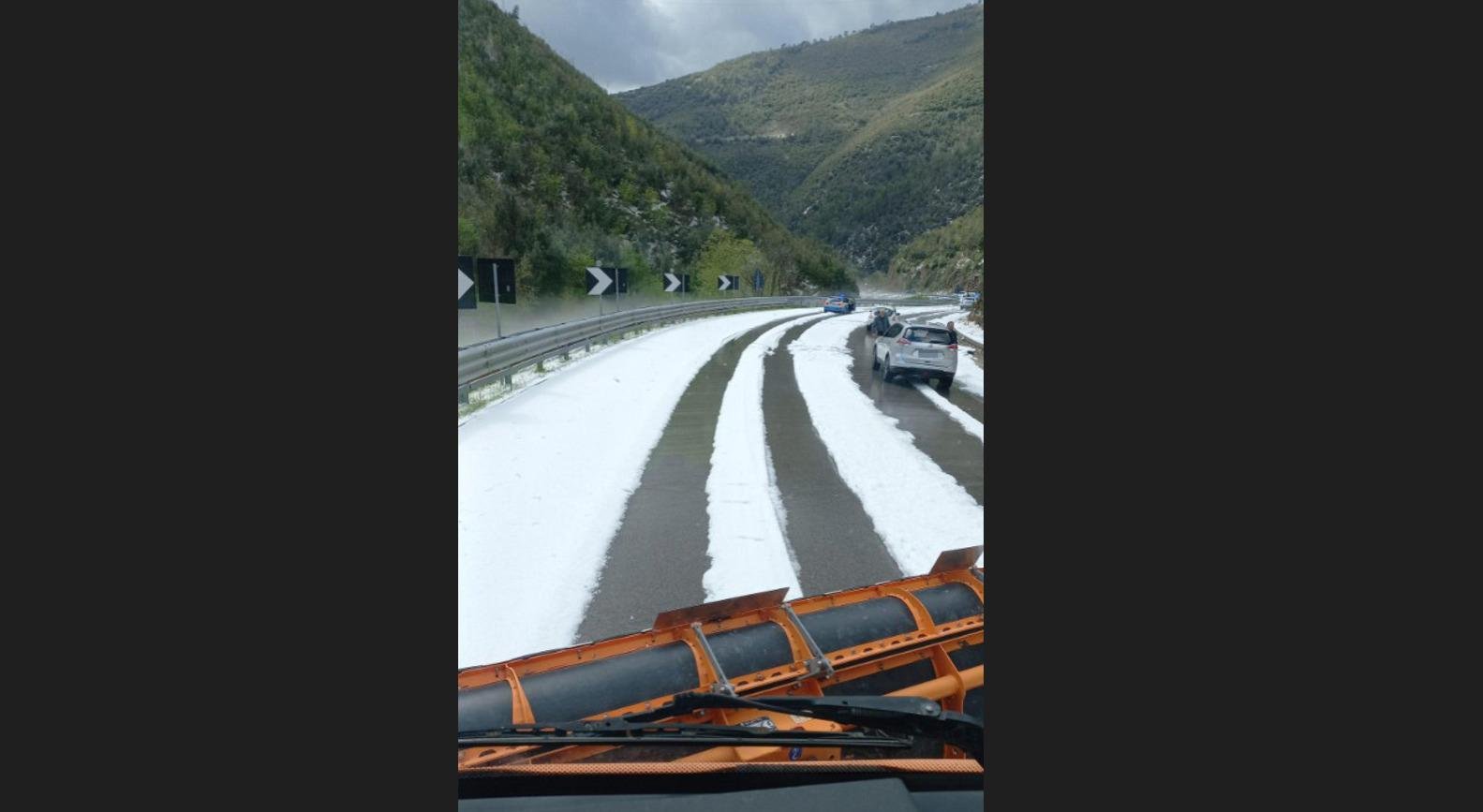 Grandine Terni: a causa del maltempo viabilità in crisi