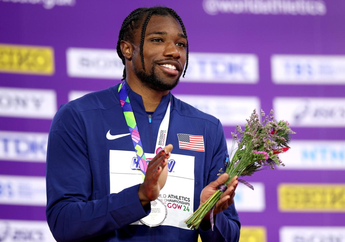 Atletica, Noah Lyles lancia la sfida a Marcell Jacobs a Parigi 2024