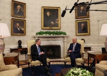 Draghi e Biden: “La pace sarà quello che vorranno gli ucraini”