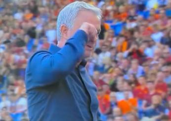 Roma Monza 1-0 Mourinho espulso dopo scontro con Palladino: fa il g…