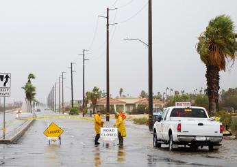 California, l’uragano Hilary si abbatte su Los Angeles: anche un forte terremoto nel sud