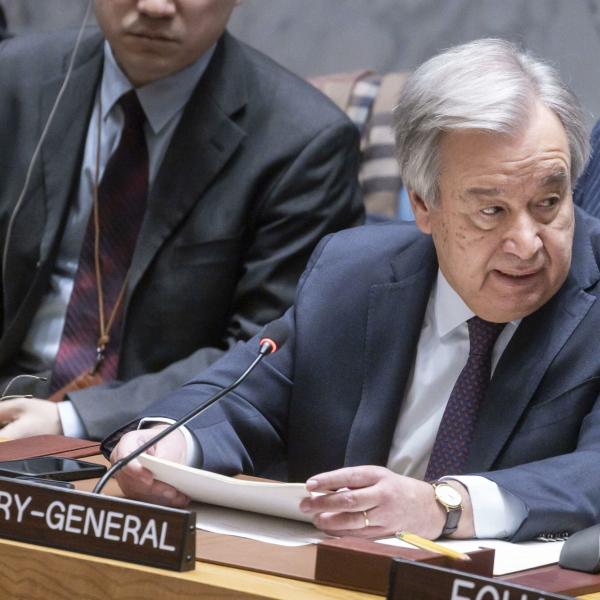 Guterres (Segretario ONU): “Bisogna spingere per un cessate il fuoco a Gaza”