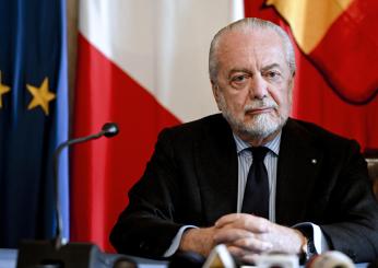 Napoli, De Laurentiis: “Con la Lazio sconfitta salutare. Ecco cosa farò con la promozione del Bari”