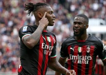 Milan-Lecce 2-0, super Rafael Leao lancia i rossoneri