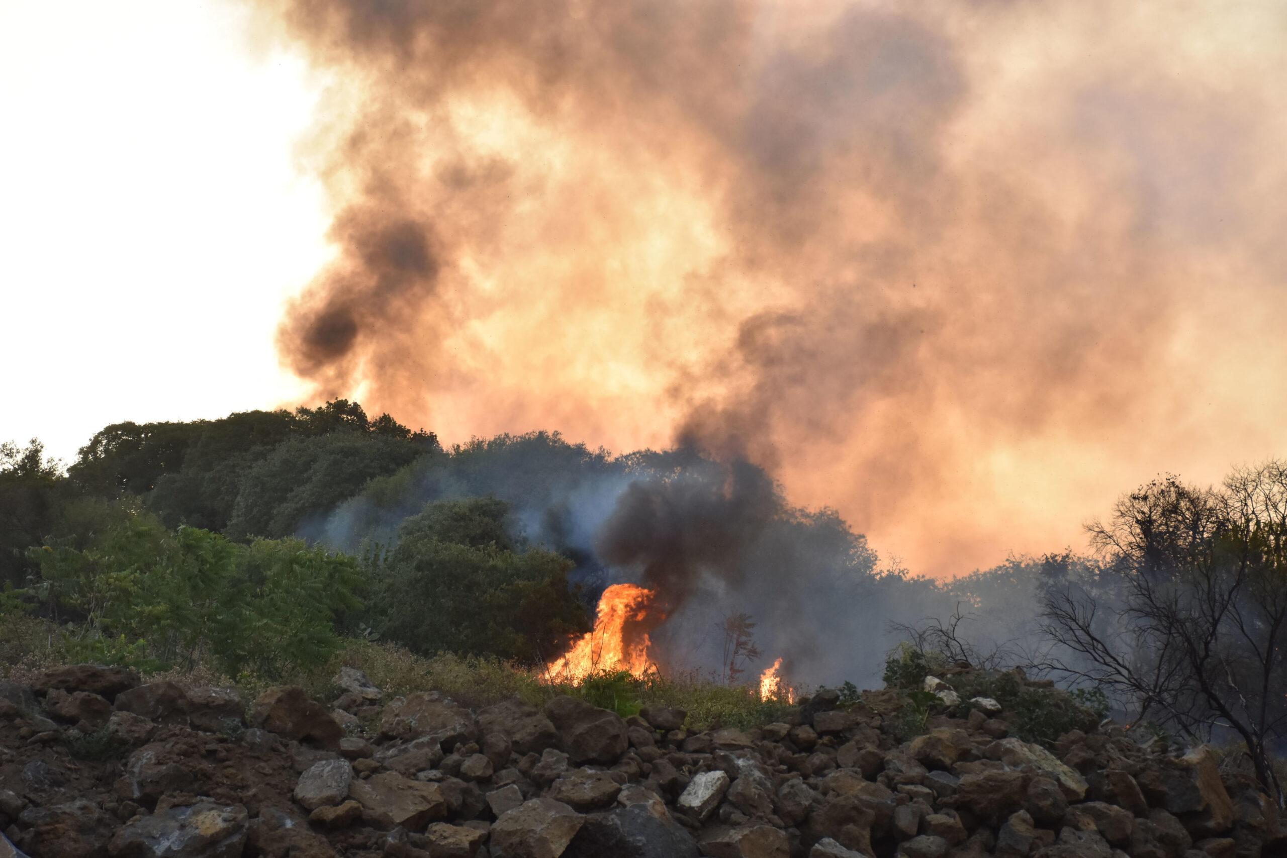 Sardegna in fiamme. Nel Nuorese case evacuate per un grosso incendio a Posada oggi: paura a La Caletta. Stop al traffico sulla 131, Canadair in azione