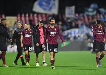 Salernitana, arriva la retrocessione in Serie B: la trasferta di Frosinone costa cara ai granata