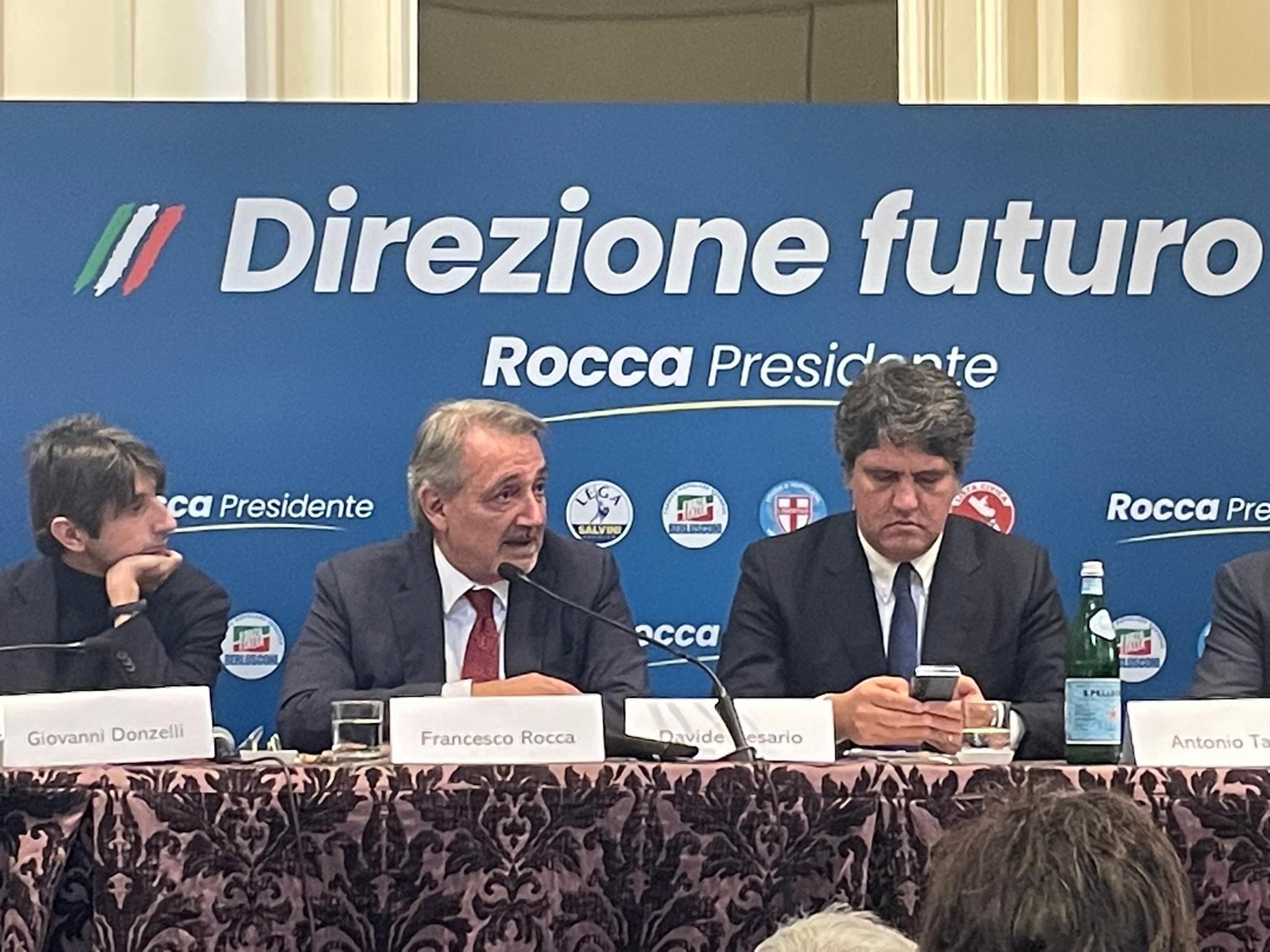 La presentazione di Francesco Rocca, candidato alla Regione Lazio per il centrodestra | DIRETTA FOTO VIDEO