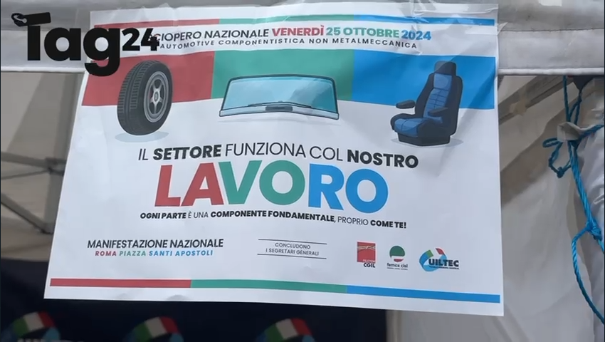 Sciopero nazionale automotive, centinaia di operai in piazza per chiedere un incontro con Palazzo Chigi: “Basta perdere tempo”