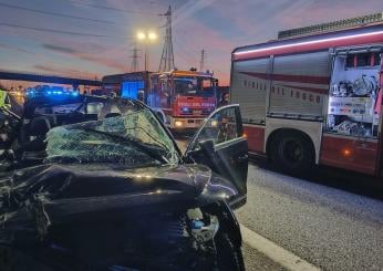 Udine, incidente sull’A4 all’altezza di Palmanova: cinque auto coinvolti e due feriti