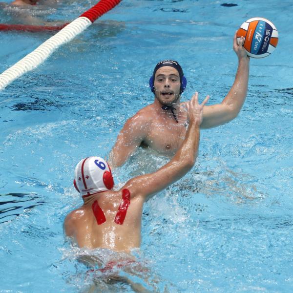 Europei pallanuoto maschile, Italia-Grecia 15-8: Settebello al primo posto nel girone