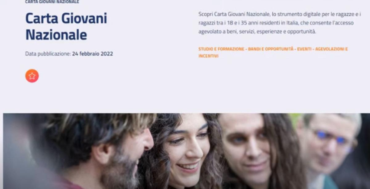 Carta giovani nazionale 2023: chi ne ha diritto, cosa puoi farci e …