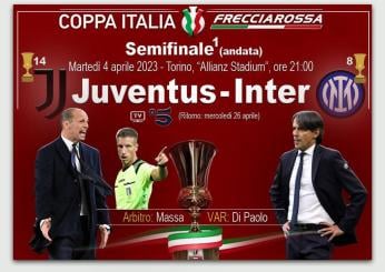 Juventus-Inter di Coppa Italia, dove vederla in chiaro?  Canale tv e diretta streaming. Ma anche chi la dirige