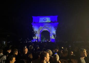 Fiaccolata per Israele all’Arco di Tito a Roma: una grande risposta…