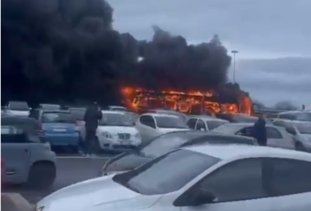 Roma, bus in fiamme ad Anagnina: tre auto coinvolte | VIDEO