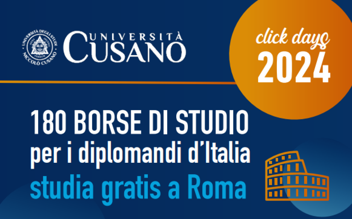 Click Days 2024, tornano le borse di studio gratuite dell’UniCusano: quante sono e come ottenerle?