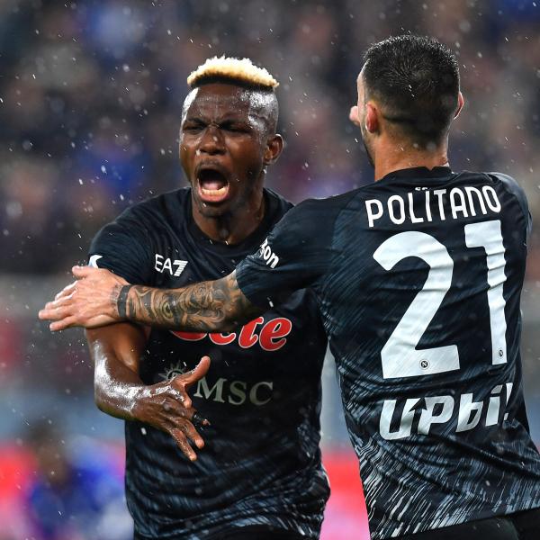 Sampdoria-Napoli 0-2, Osimhen ed Elmas lanciano gli azzurri