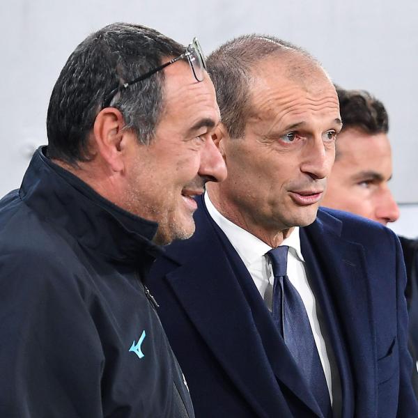 Juventus-Lazio, Allegri: “Fatte ottime cose. La sosta ci voleva”. Sarri: “Risultato bugiardo. Questo calendario è follia”