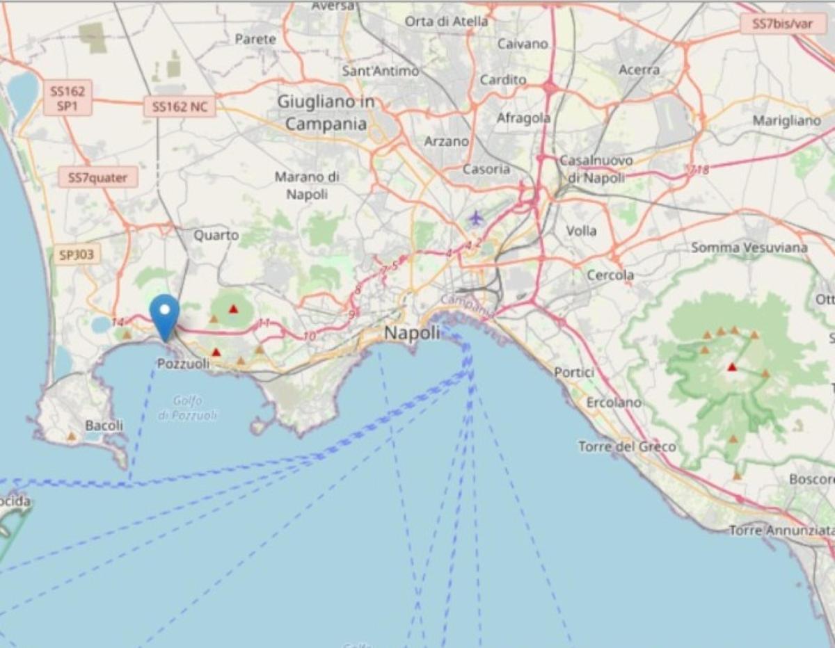 Napoli, forte scossa di terremoto oggi nei Campi Flegrei