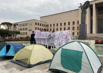 Arriva anche a Roma la protesta per il caro affitti per gli studenti universitari che si accampano a ‘La Sapienza’.